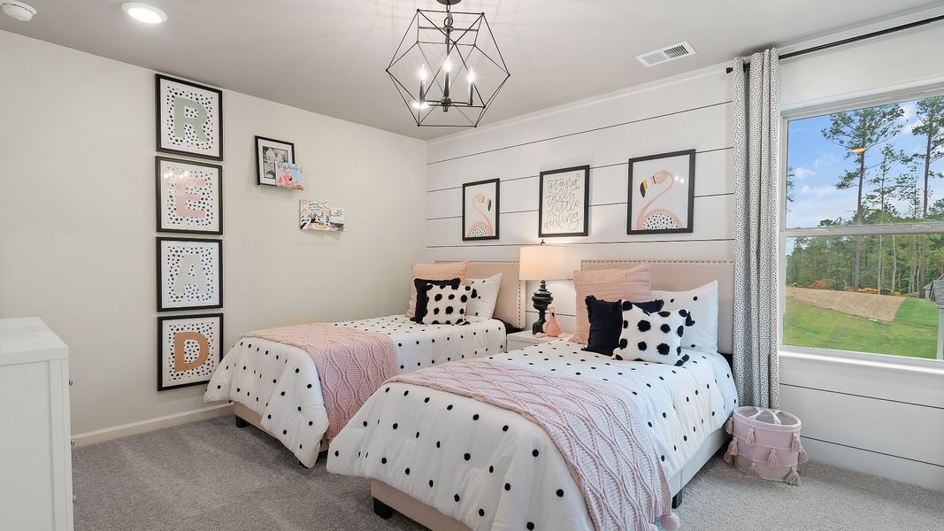 Furnished interior view inside a new home in Cambria at Traditions, Hampton (Image 25).
