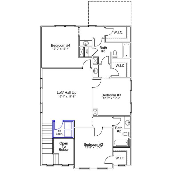 2D floor plan layout of this home in Pineland Preserve, Summerville, SC (Image 3).