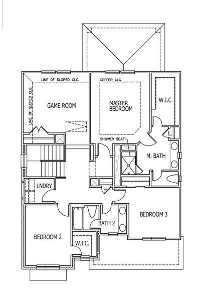 2D floor plan layout of this home in University Heights, Round Rock, TX (Image 6).
