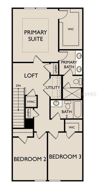2D floor plan layout of this home in , Tampa, FL (Image 3).