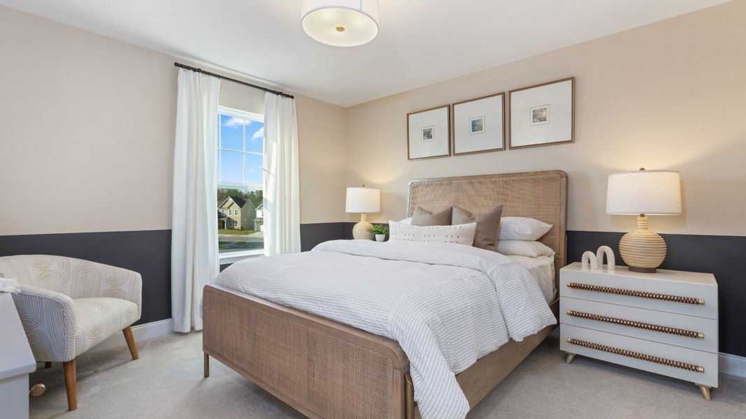 Furnished interior view inside a new home in Station Pointe, Angier (Image 16). Furnished interior view inside a new home in Station Pointe, Angier (Image 16).