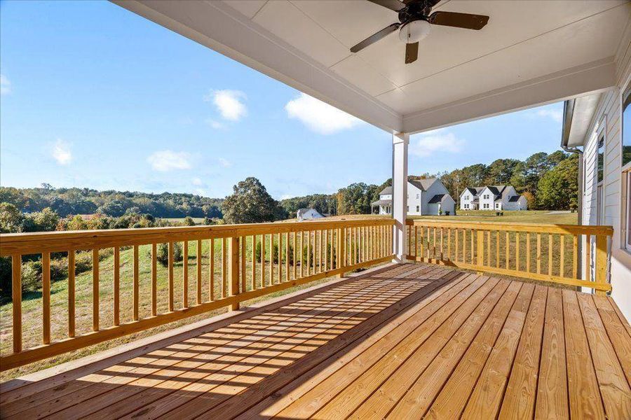 Exterior details and patio area of a home in Brooks Pond, Cumming (Image 4).