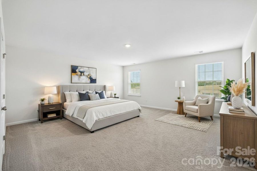 Furnished interior view inside a new home in Calvin Creek, Troutman (Image 12).