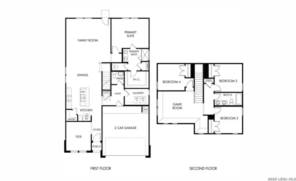 2D floor plan layout of this home in , San Antonio, TX (Image 4).