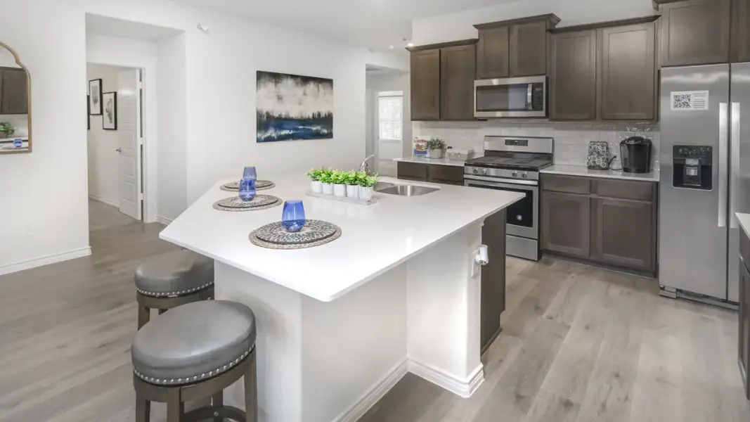 Furnished interior view inside a new home in Liberty Crossing, Royse City (Image 6).