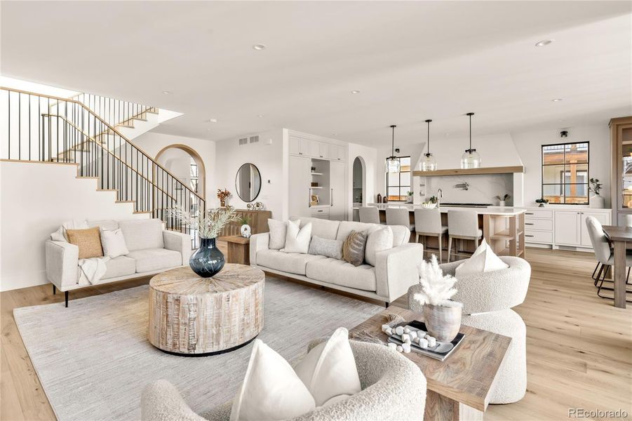 Furnished interior view inside a new home in , Denver (Image 15). Furnished interior view inside a new home in , Denver (Image 15).