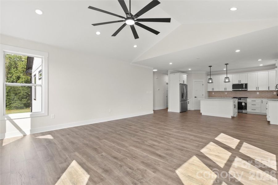 Living room - very open - expanded window package