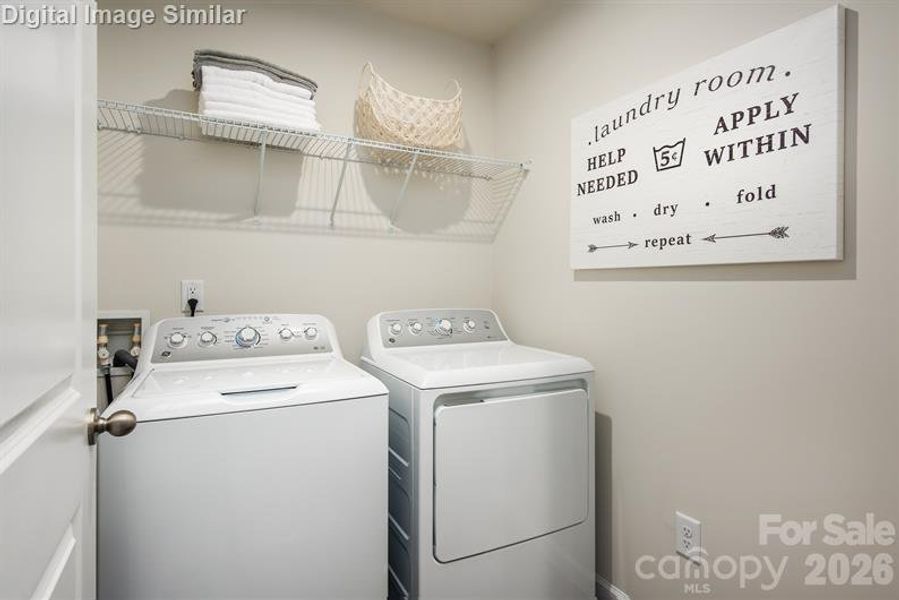 Illustrative purposes only.  Washer and Dryer Included. Check buying additional appliances off the list!