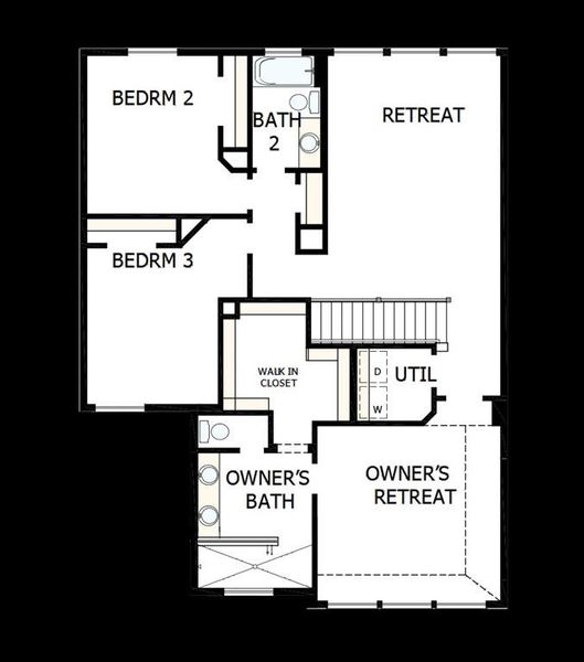 2D floor plan layout of this home in Greenville Heights, Dallas, TX (Image 4).