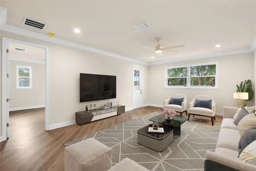 Furnished interior view inside a new home in , Tarpon Springs (Image 9).