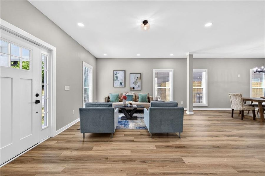 Furnished interior view inside a new home in , Hapeville (Image 11).