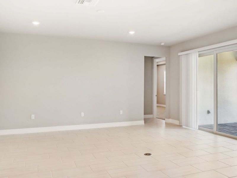 Great room in the Willet floorplan at 44326 Frontier Dr