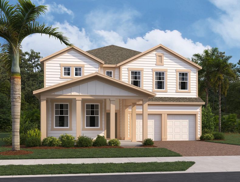 Representative exterior photo of a completed home built from the Duval II by Ashton Woods in Northlake Traditional, Winter Garden, FL (Image 24).