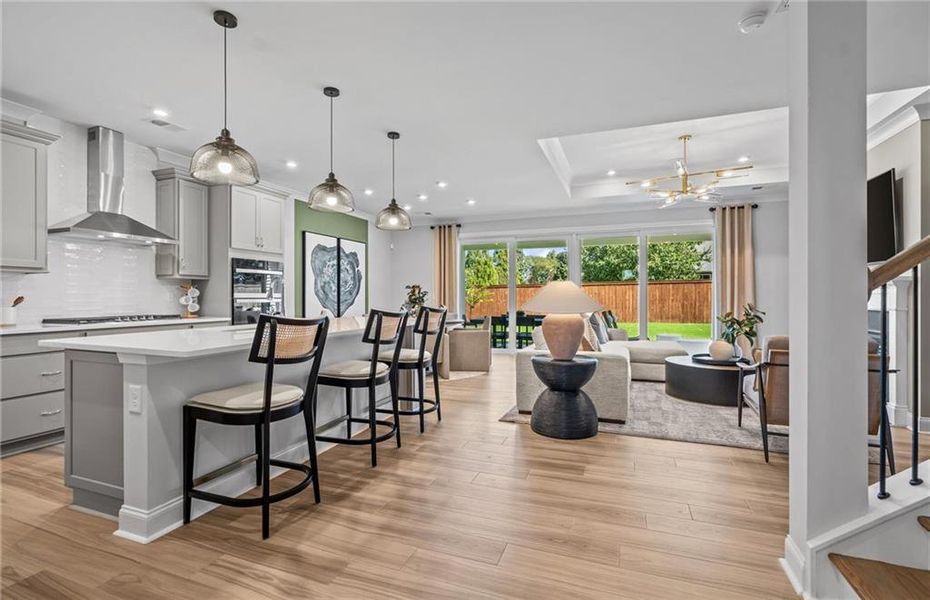 Furnished interior view inside a new home in Linden Grove, Powder Springs (Image 20).