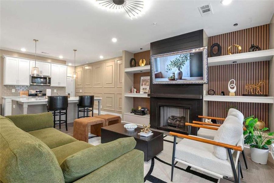 Furnished interior view inside a new home in , Conyers (Image 25). Furnished interior view inside a new home in , Conyers (Image 25).