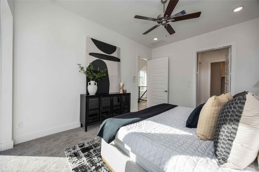 Furnished interior view inside a new home in , Houston (Image 8).