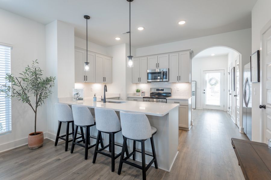 Representative furnished interior of a home built from the Annapolis - Mill Town by Parkside Builders in The Parks of Mill Town, Chattanooga (Image 10).