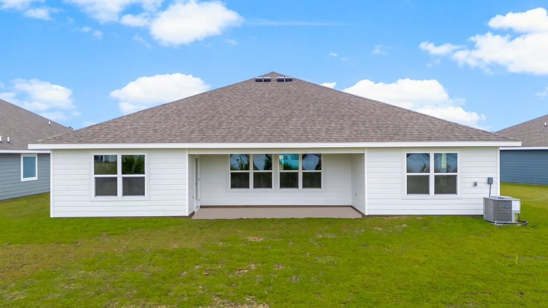 Representative exterior photo of a completed home built from the The Denton by D.R. Horton in Liberty, Panama City, FL (Image 15).