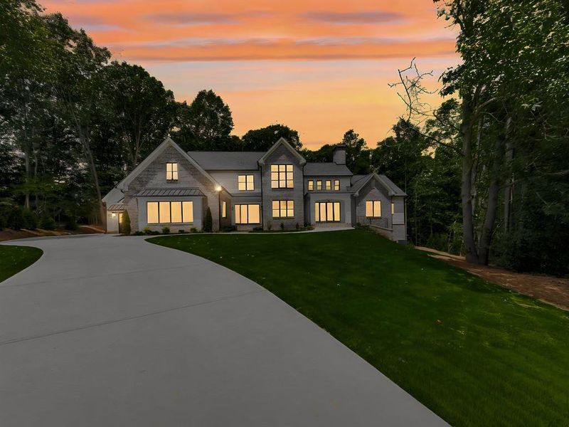 Front exterior of a new home in , Ball Ground, GA, highlighting curb appeal (Image 28).