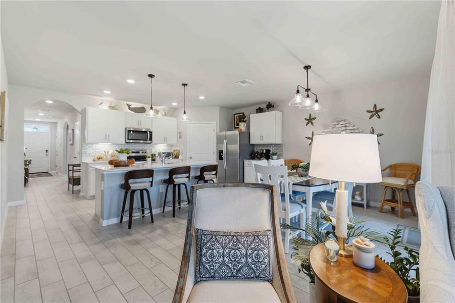 Furnished interior view inside a new home in Burnt Store Village, Punta Gorda (Image 10).