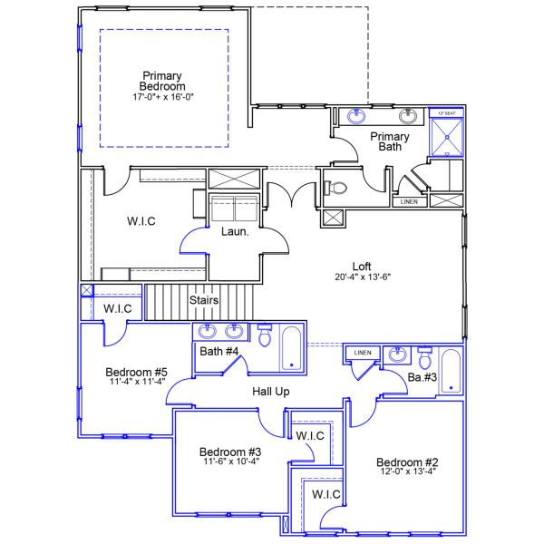2D floor plan layout of this home in Sweetbrier, Durham, NC (Image 4).
