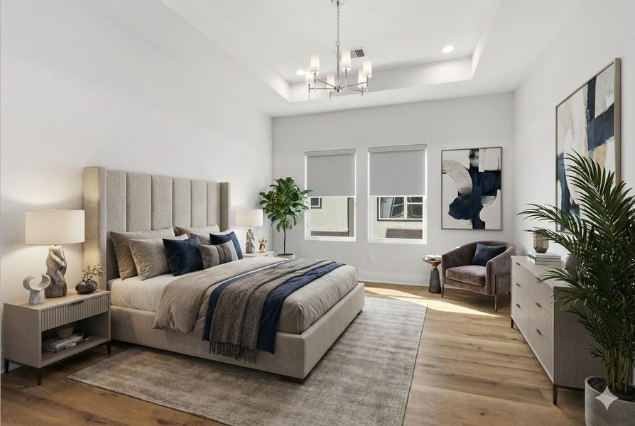 Furnished interior view inside a new home in , Houston (Image 16).