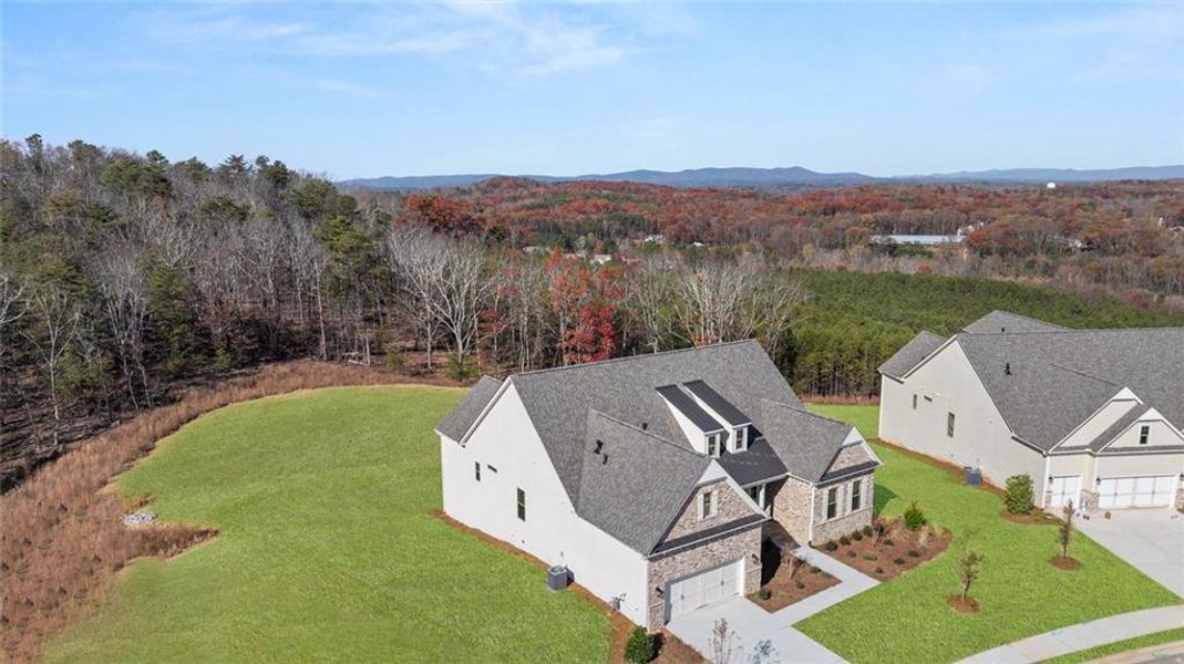 Front exterior of a new home in Horizon at Laurel Canyon, Canton, GA, highlighting curb appeal (Image 24).