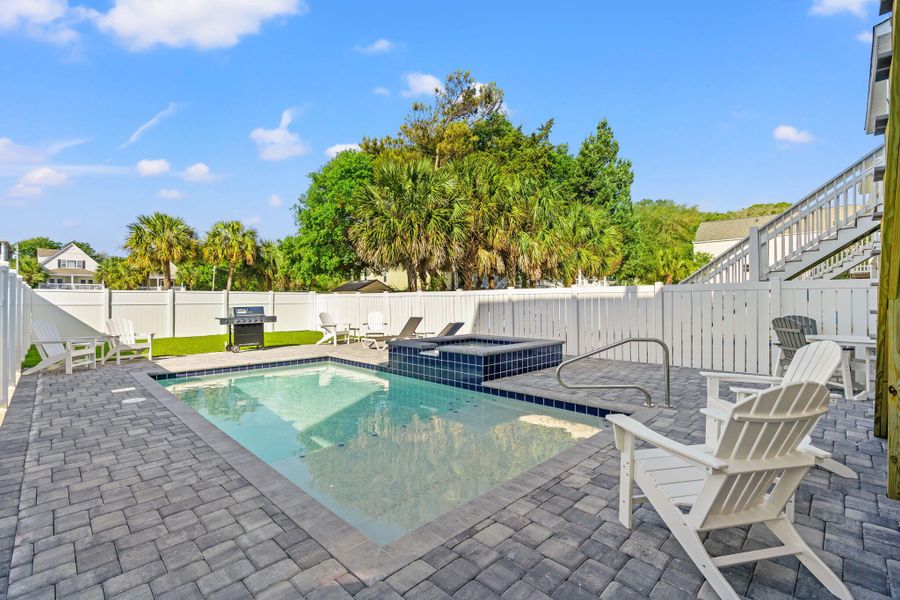 Exterior details and patio area of a home in , Surfside Beach (Image 26).