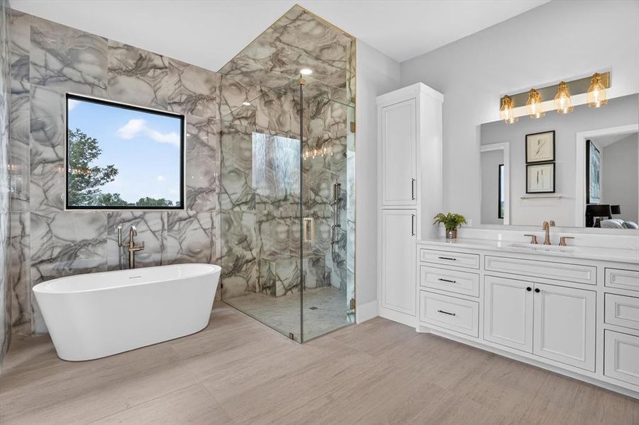 Furnished interior view inside a new home in , Strawn (Image 13).