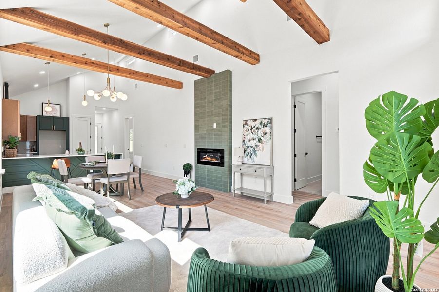 Furnished interior view inside a new home in , San Antonio (Image 7).