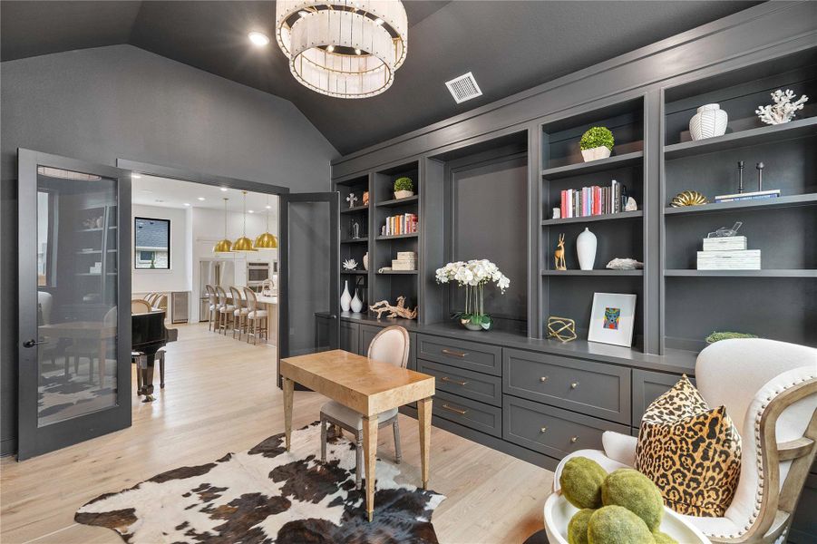 Furnished interior view inside a new home in , Spring (Image 32).