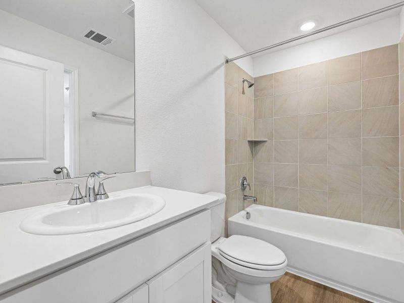 Furnished interior view inside a new home in Turner's Village, Buda (Image 7).