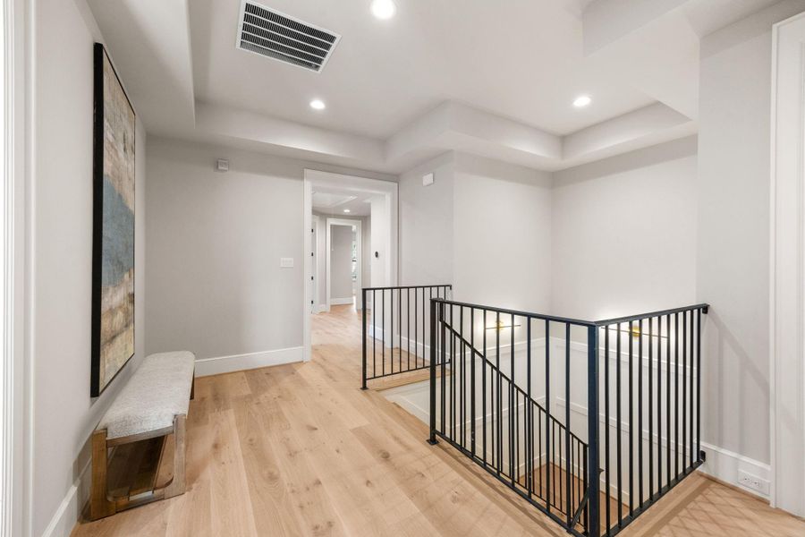 Enter the 2nd Floor w/ Primary Suite, secondary bedrooms & Game Room.