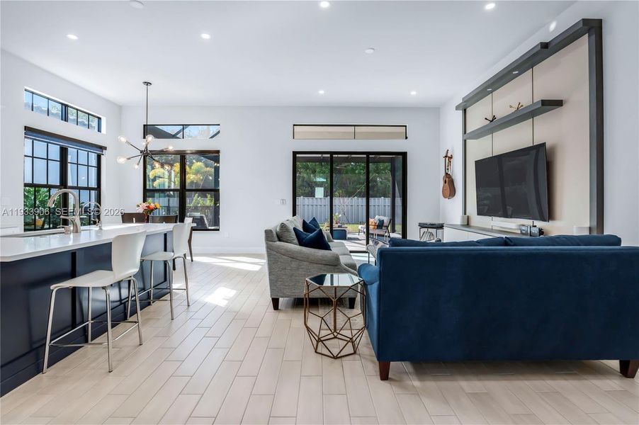 Furnished interior view inside a new home in , Parkland (Image 10).