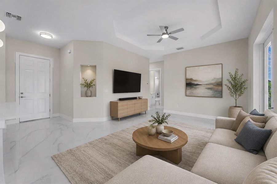 Furnished interior view inside a new home in , Lehigh Acres (Image 12).