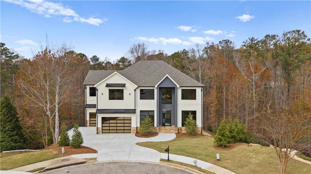 Front exterior of a new home in , Milton, GA, highlighting curb appeal (Image 29).