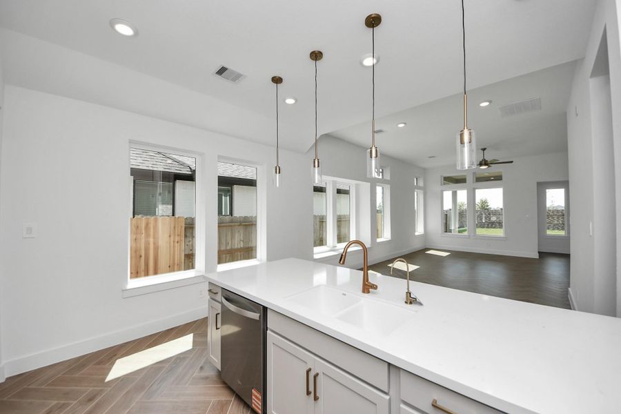 Furnished interior view inside a new home in Amira: Premier Collection, Tomball (Image 3).