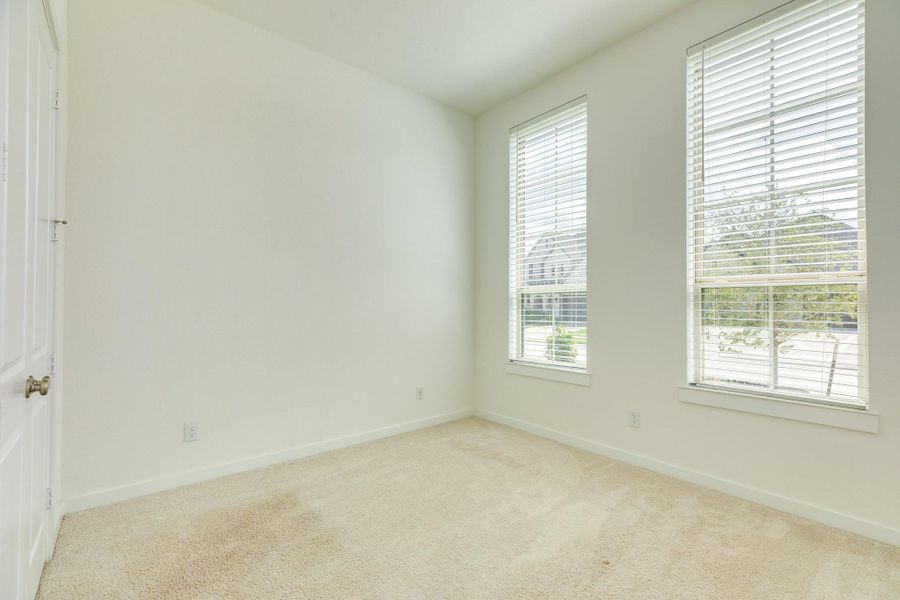 The guest suite is located at the front of the home, providing exceptional privacy for your visitors.