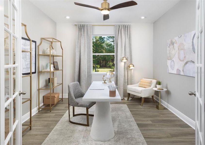 Furnished interior view inside a new home in Pasadena Ridge Master, Dade City (Image 12).