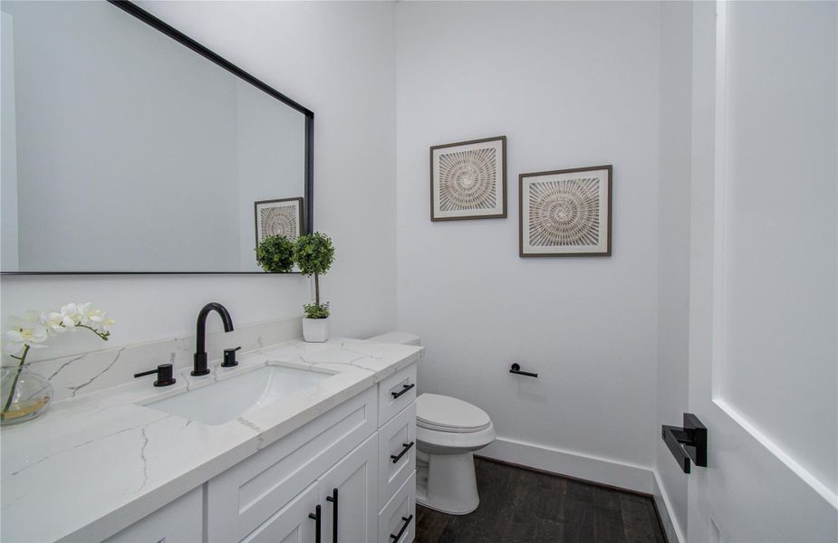 Second floor half bathroom