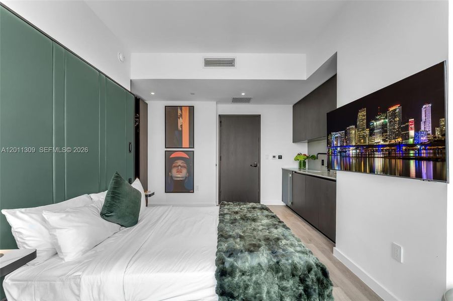 Furnished interior view inside a new home in , Miami (Image 43).