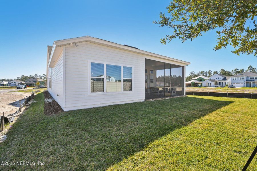 Exterior details and patio area of a home in Seabrook Village II, Ponte Vedra (Image 3). Exterior details and patio area of a home in Seabrook Village II, Ponte Vedra (Image 3).