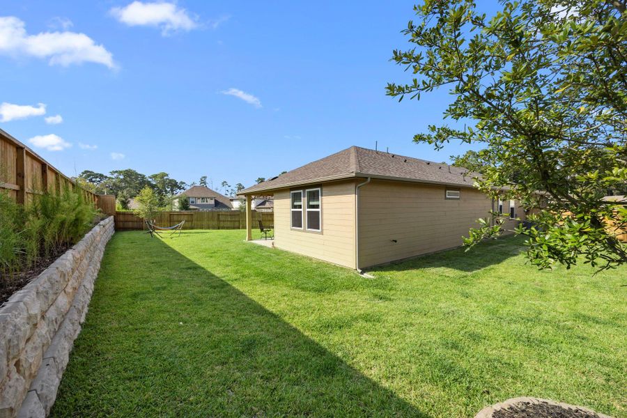 The 7,789 sqft lot has enough space for your furry-friends to zoom around!