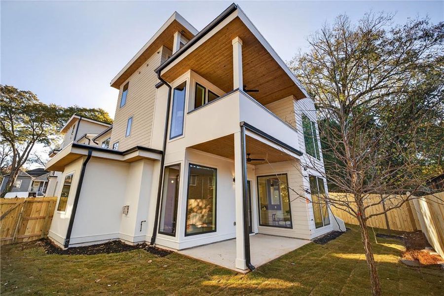 Exterior details and patio area of a home in , Atlanta (Image 24).