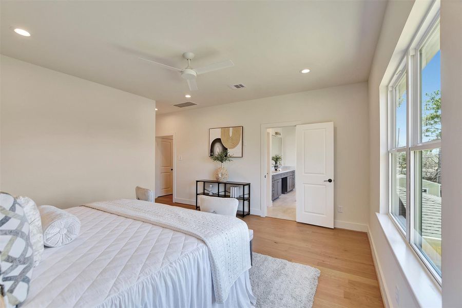 Furnished interior view inside a new home in , Houston (Image 46).