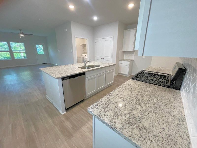 Furnished interior view inside a new home in Lakes at Black Oak, Magnolia (Image 3). Furnished interior view inside a new home in Lakes at Black Oak, Magnolia (Image 3).