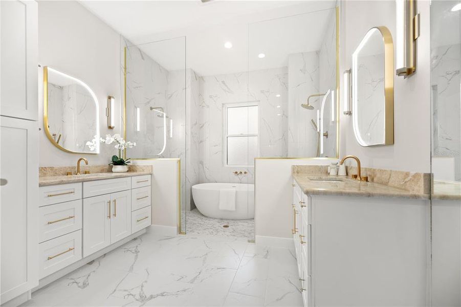 Furnished interior view inside a new home in , Flagler Beach (Image 50).