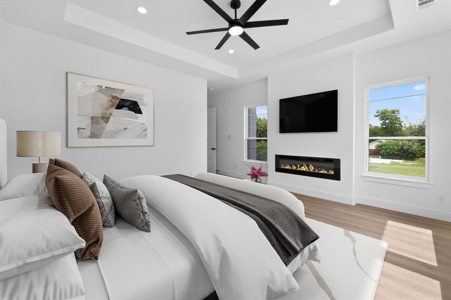Furnished interior view inside a new home in , Dallas (Image 11).