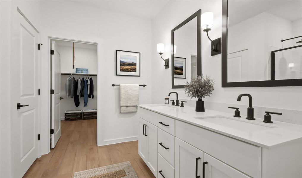 Serene primary bath (*Photo not of actual home and used for illustration purposes only.)