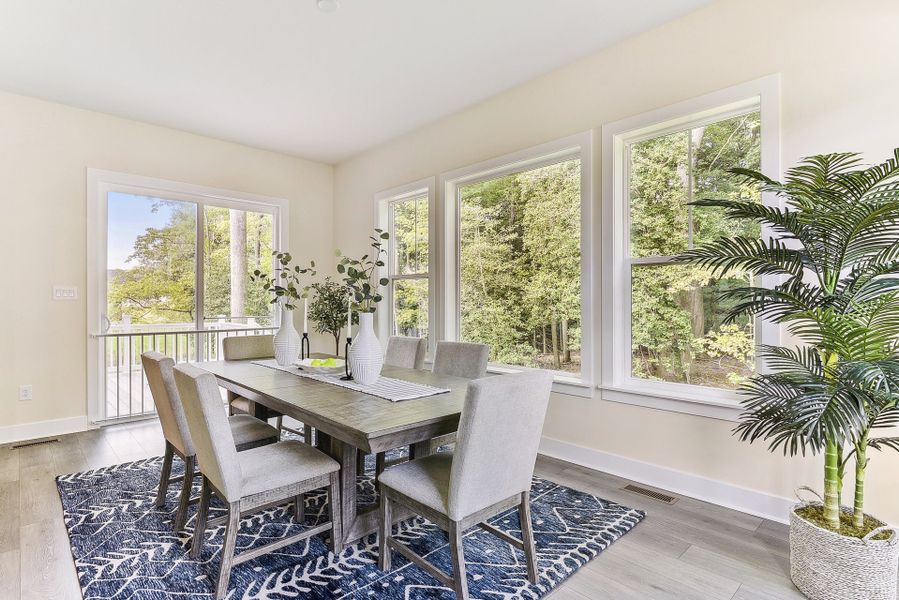 Representative furnished interior of a home built from the Lexington II by Caruso Homes in Rolling Meadows, Mooresville (Image 79).